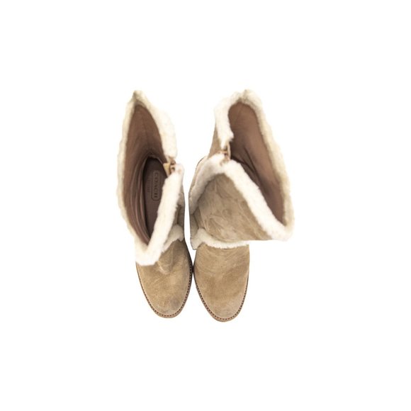 Coach Boots 8.5 Beige - Picture 3 of 4